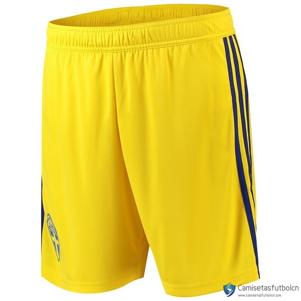 Pantalones Suecia Segunda equipo 2018 Amarillo